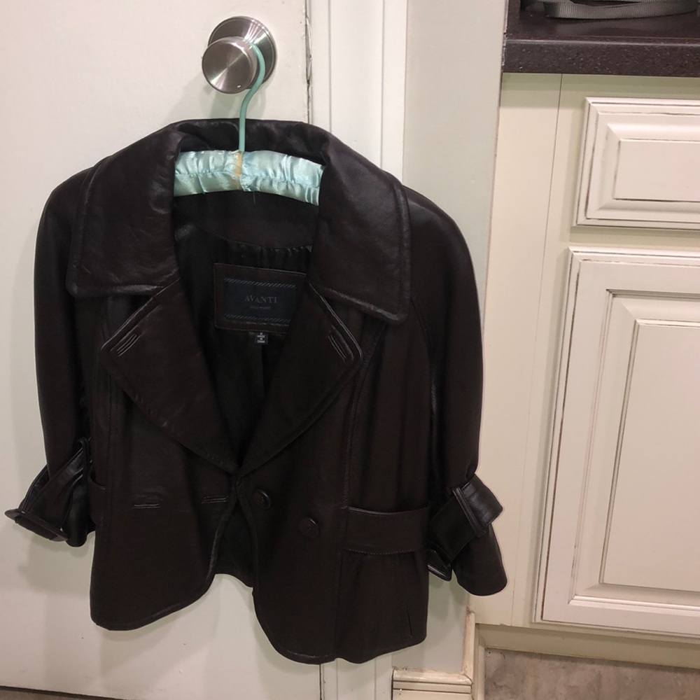 Genuine leather coat